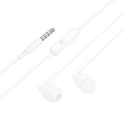 Ecouteurs Jack 3,5mm avec microphone blanc Par HOCO
