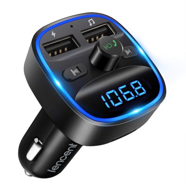 Transmetteur FM Bluetooth & Chargeur Voiture Yesido Y70 15W Noir