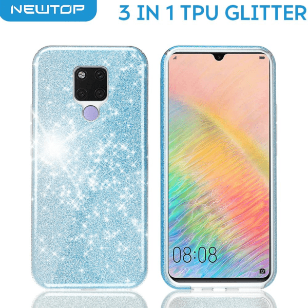 3 IN 1 PC TPU GLITTER COVER APPLE IPHONE 11 PRO/LIGHT BLUE