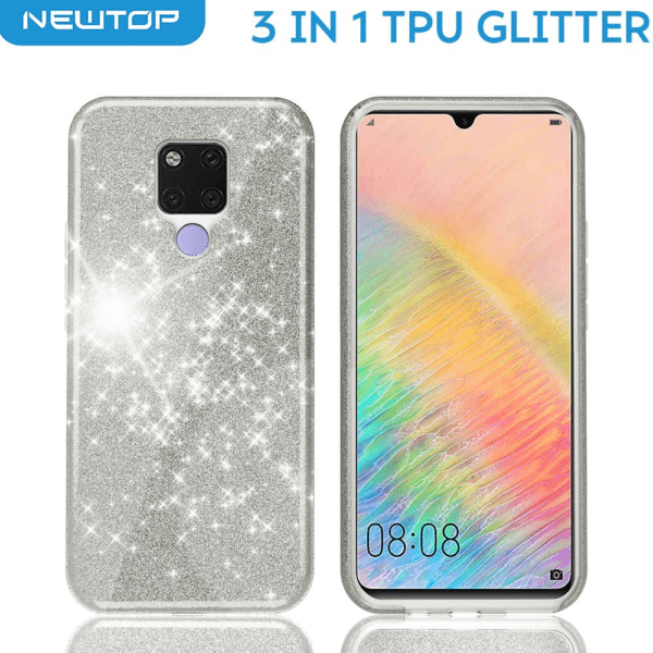 3 IN 1 PC TPU GLITTER COVER POUR IPHONE 11 PRO/ NOIR