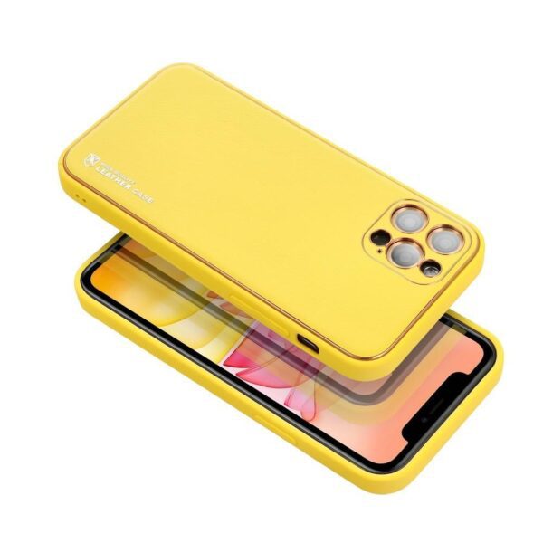 ETUI LEATHER CASE EN CUIR POUR IPHONE 11 PRO ( 5,8" ) JAUNE