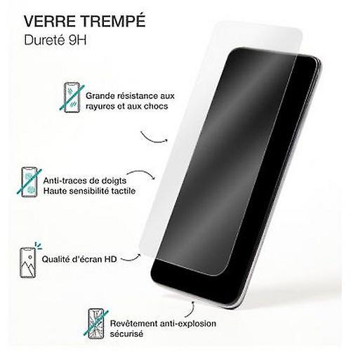 Protection d'écran en verre trempé anti-rayures pour Galaxy S9 Plus, noir transparen