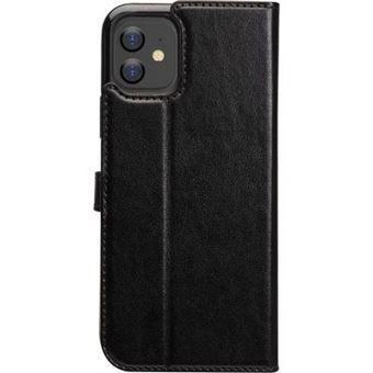 Bigben Connected Folio Wallet - Protection à rabat pour téléphone portable - synthétique - noir - pour Apple iPhone 12, 12 Pro