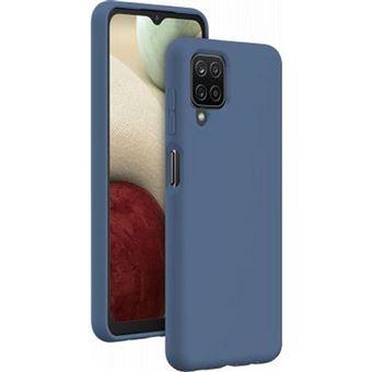 Coque pour Galaxy A12 Rigide en Silicone Soft Touch BigBen Connected Bleu