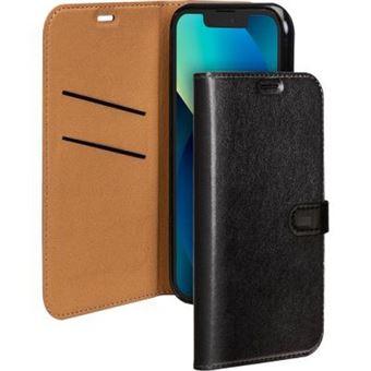 BIGBEN Connected - Étui à rabat pour téléphone portable - synthétique - noir - pour Apple iPhone 13 mini