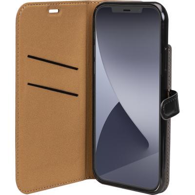 Étui portefeuille iPhone 12 mini Noir - Fermeture par languette magnétique Bigben