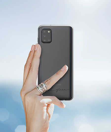 Just Green - coque de protection pour Samsung A31 - transparent