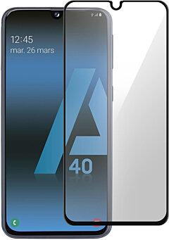 Film Samsung Galaxy A40 Verre Trempé Biseauté Antichocs Akashi Noir
