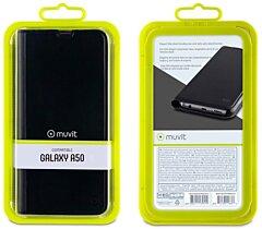 Etui pour Samsung Galaxy A50 porte cartes Noir