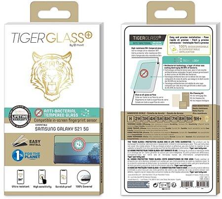 Verre Trempé Antibactérien Tiger Samsung Galaxy S21
