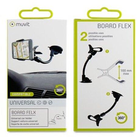 support voiture flex pare-brise/board rotule: mobiles 100mm