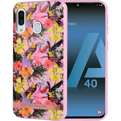 Coque SoSeven Phuket TPU Silicone Case Samsung Galaxy A40 A405 Tropical Rose (EU Blister)