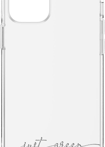 Apple iPhone 12/12 Pro biodégradable, coque transparente Just Green