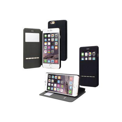 Muvit Answer Call Folio - Protection à rabat pour iPhone 6 Plus, 6s Plus - noir