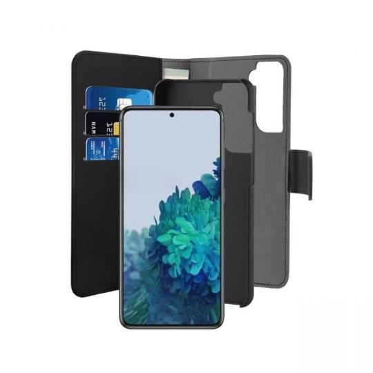 Etui Folio magnétique 2 en 1 pour Samsung Galaxy S21FE Puro Noir