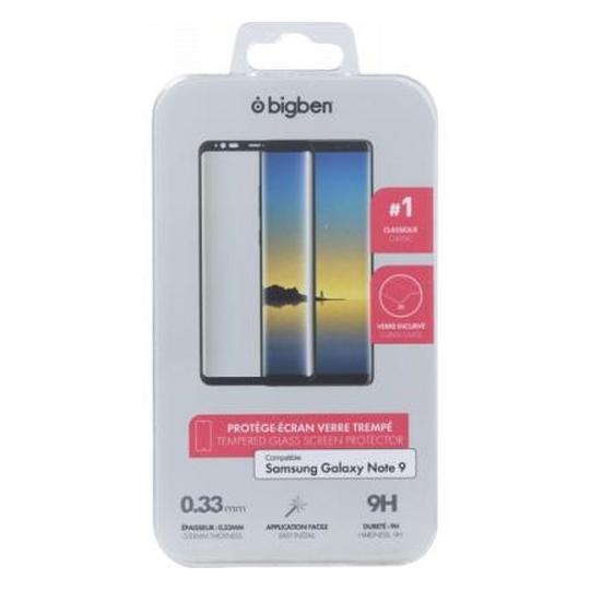 Protège-écran Pour Samsung Galaxy Note 9 Anti-rayures Et Anti-traces De Doigts Noir Transparent Bigben Connected