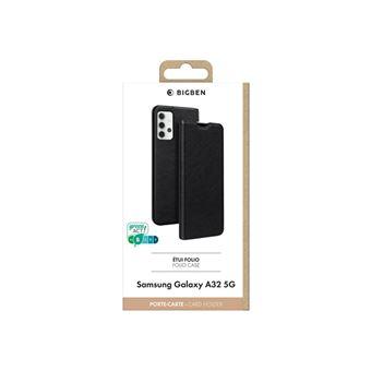 Protection écran à rabat Samsung Galaxy A32 5G - Noir BIGBEN