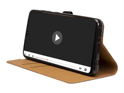 BIGBEN Connected Folio Wallet - Étui à rabat pour téléphone portable - synthétique - noir - pour Samsung Galaxy A42 5G
