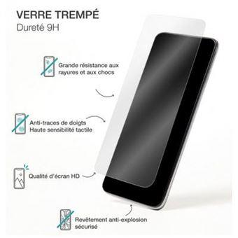 BIGBEN Connected - Protection d'écran pour téléphone portable - verre - couleur de cadre noir - pour Samsung Galaxy A31