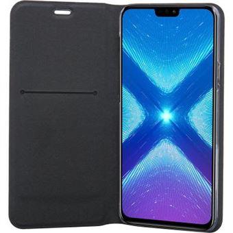 BIGBEN Connected folio - Coque de protection pour téléphone portable - synthétique - noir - pour Honor 8X