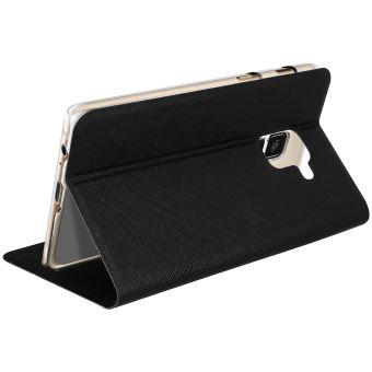 BIGBEN Connected folio - Étui à rabat pour téléphone portable - synthétique - noir - pour Samsung Galaxy A8 (2018)