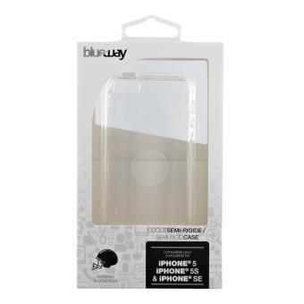 Coque Blueway en silicone pour iPhone 5/5s/SE Transparente