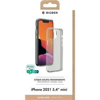 Coque Silisoft souple pour iPhone 13 mini BigBen Connected Transparent