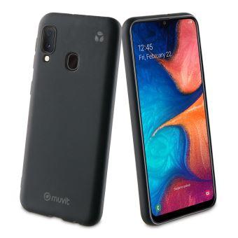 Coque écoresponsable Muvit For Change RecycleTek Noir pour Samsung Galaxy A20e
