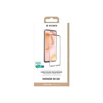 Coque en TPU souple pour Honor 50 5G BigBen Connected Transparent