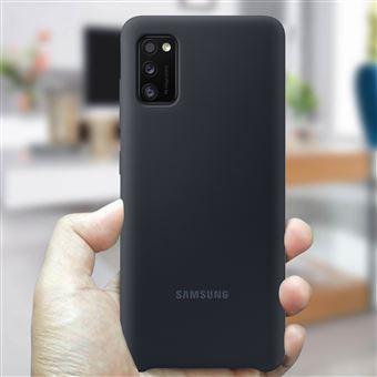 Coque en silicone Samsung EF-PA415 pour Galaxy A41 Noir