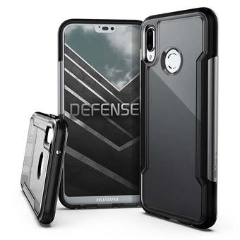 Coque pour Huawei P20 Lite Defense Clear Noire Xdoria