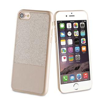 Coque pour iPhone 8 / 7 / 6S / 6 Paillette avec Vernis à Ongles Muvit Dorée
