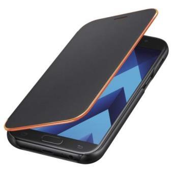 Etui Flip Cover Samsung Neon Noir pour Galaxy A3 2017