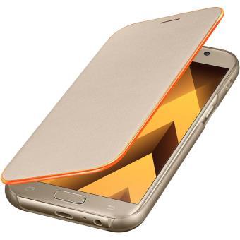 Etui Flip Cover Samsung Néon Or pour Galaxy A5 2017