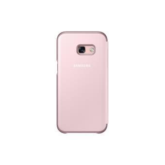 Etui Flip Cover Samsung Neon Rose pour Galaxy A3 2017