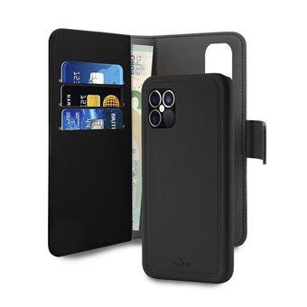 Etui Folio Puro avec coque magnétique détachable pour iPhone 12/12 Pro Noir