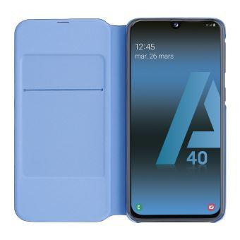 Etui Samsung Flip Wallet Noir pour Galaxy A40