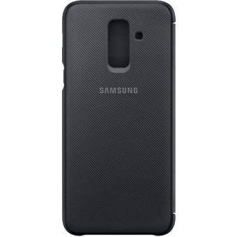 Etui Samsung Flip Wallet Noir pour Galaxy A6+