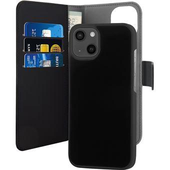 Etui folio magnétique 2 en 1 pour Iphone 13 Puro Noir