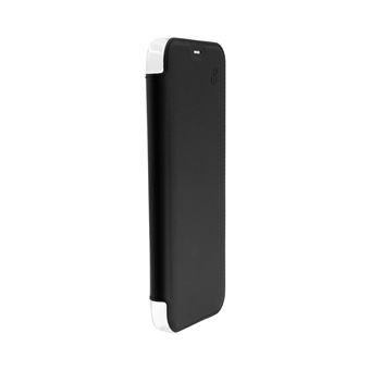 Étui pour iPhone 12 Pro Max Folio Premium en Cuir avec Dos Cristal BEETLECASE Noir