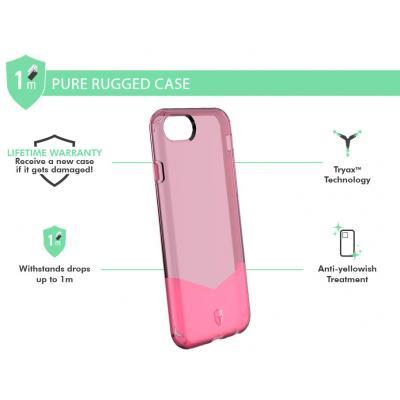 Coque renforcée PURE 1m Rouge pour iPhone SE 2022 / SE / 8 / 7 / 6S / 6 +
