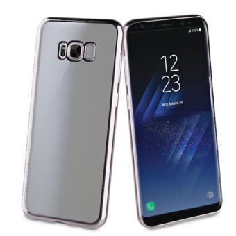 Coque en gel Muvit avec cadre noir pour Samsung Galaxy S8 plus