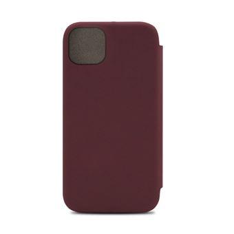 Mooov 684205 Etui folio Soft Touch pour iPhone 13 Mini - bordeaux