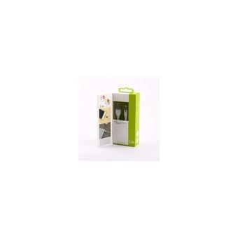 Muvit Tab Cable Plat Charge & Synchro Lightning Mfi 2m 2.4a Blanc