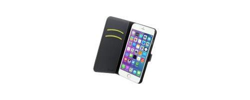 MUVIT Etui Folio avec fenêtre - Apple Iphone 6+ / 6s+ - Noi