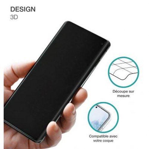 Protège écran pour Samsung Galaxy S20 Plus en Verre trempé 3D Anti-rayures BigBen Connected Transparen