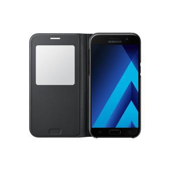 Samsung S View Standing Cover EF-CA520 - Étui à rabat pour téléphone portable - noir - pour Galaxy A5 (2017)