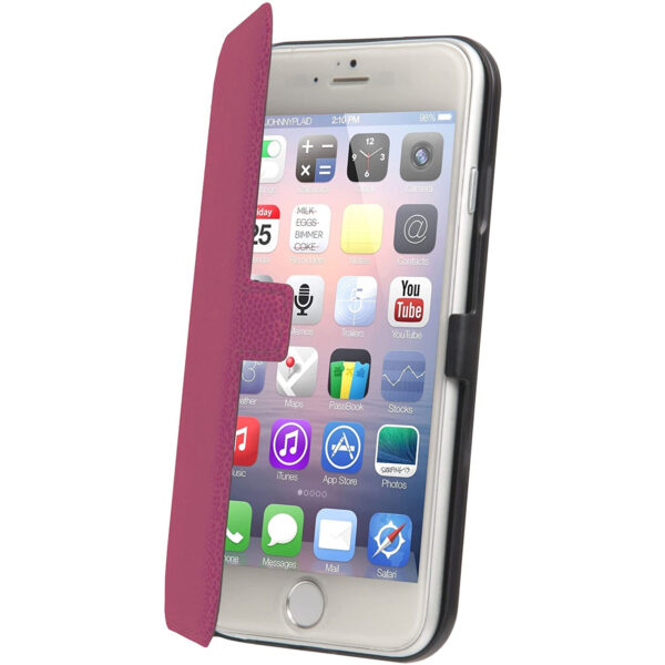 Étui folio fin Muvit Made in Paris pour iPhone 6 Plus - Rose