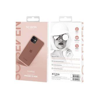 SO SEVEN COQUE SUNRISE ROSE POUDREE: APPLE IPHONE 12 MINI