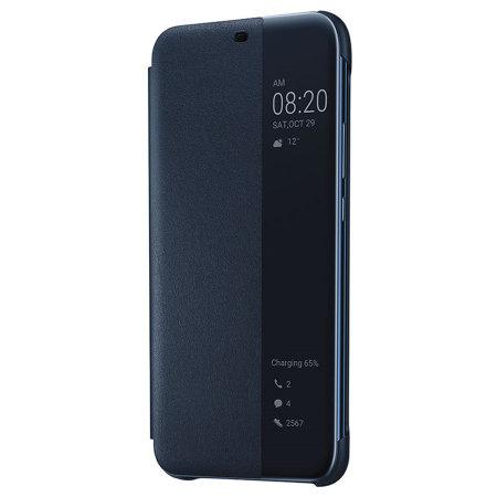 Étui à rabat Smart View officiel pour Huawei Mate 20 Lite - Bleu